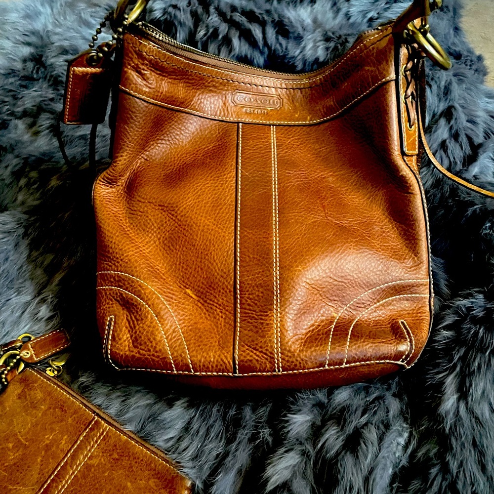 COACH final Sale Original VTG pebble leather-tote, satchel set comes purse